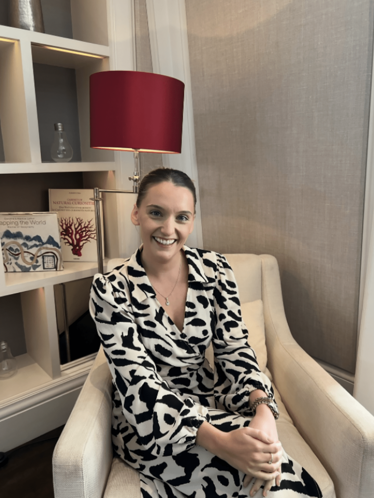 Thirty founder in an elegant architectural setting reflecting the brand's luxury aesthetic